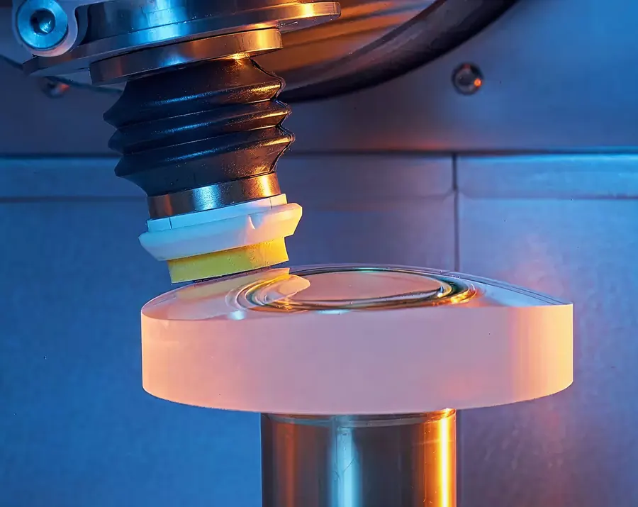 Máquina alemã de surfaçagem de lentes no laboratório Riveliny
